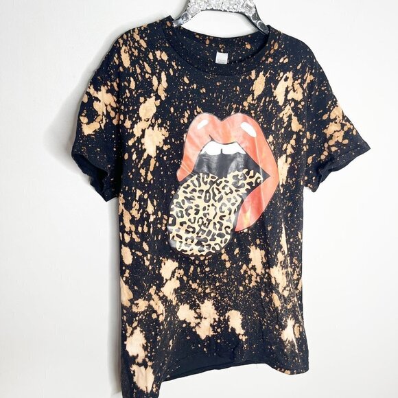 Handmade Bleach Tie Dye Band T-shirt Size Small - Picture 5 of 5